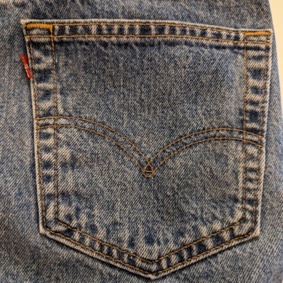 Vintage Men's Levi's 550 Denim Blue Jeans Sz 36 x 32 1997 Made in USA - Picture 11 of 12